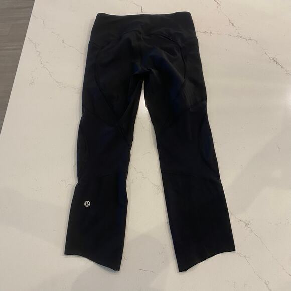 Lululemon On Pace Crop Leggings‎ Black Size 4 - Picture 4 of 10